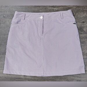 NIVO Golf Skort Lavender & White Gingham Check Back Pleat Size 12
